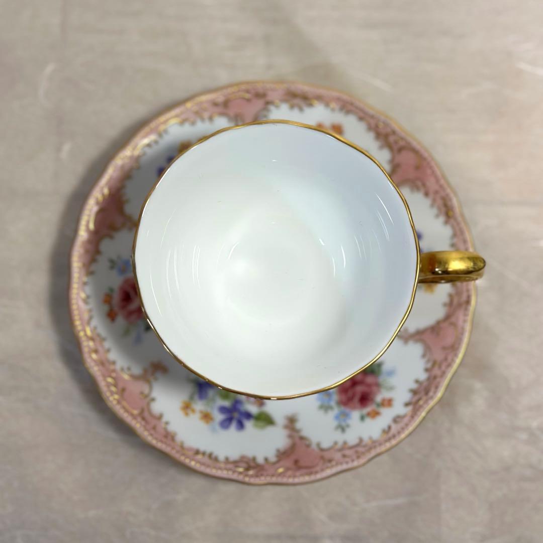 アンティーク　ドレスデン ティーカップ＆ソーサー　ヴィンテージ　一点物