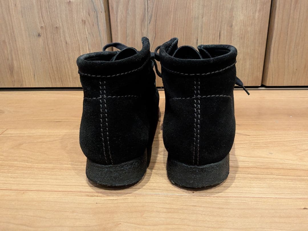 Clarks クラークス ワラビーブーツ　ブラックスウェードUK8