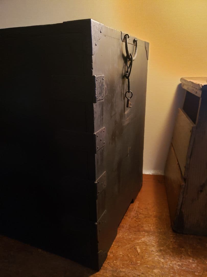 帳場箪笥　船箪笥　舟箪笥　江戸　幕末　船金庫　 時代箪笥　アンティーク　和骨董