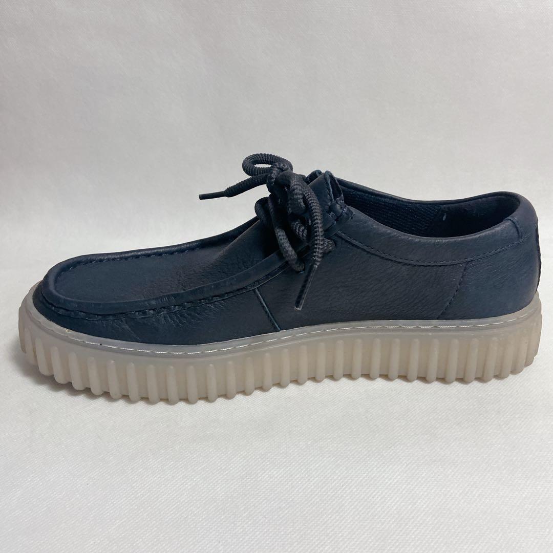 【美品】Clarks torhill lo クラークス　トーヒル ロー ネイビー