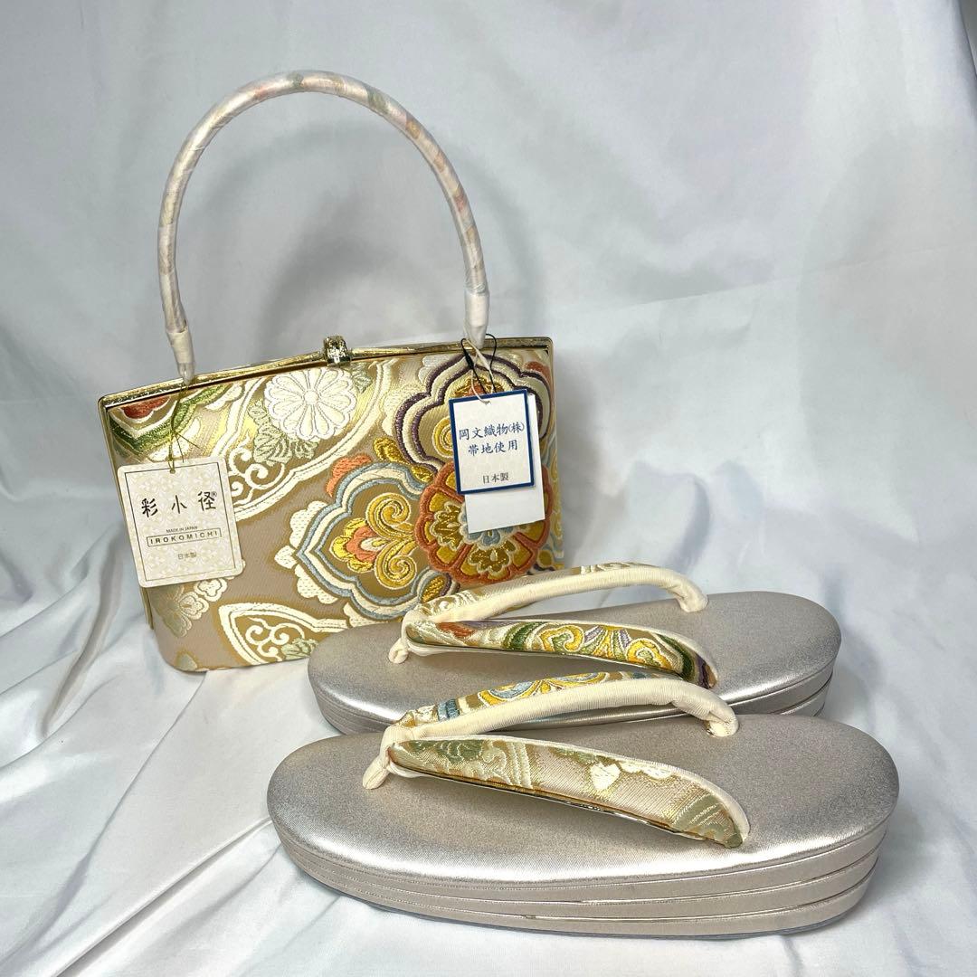 最高クラス　新品訳あり　岡文　フォーマル　草履バッグセット　Lサイズ　最新作