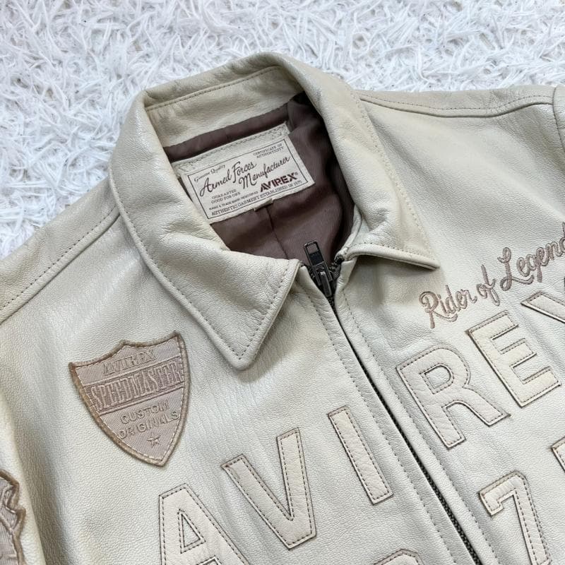 AVIREX レザージャケット 1975 MOTOR CYCLE やぎ革