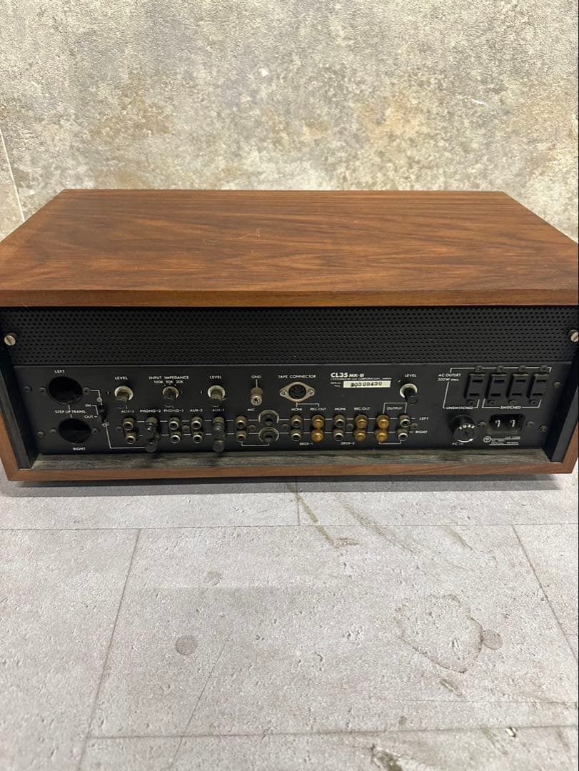 ハ*ツ様 LUXMAN CL35 MK-III 真空管 プリアンプ管球式コントロ