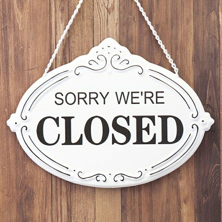 デザイン看板】OPEN CLOSED オープンクローズ★プレート店舗用ドア店舗用