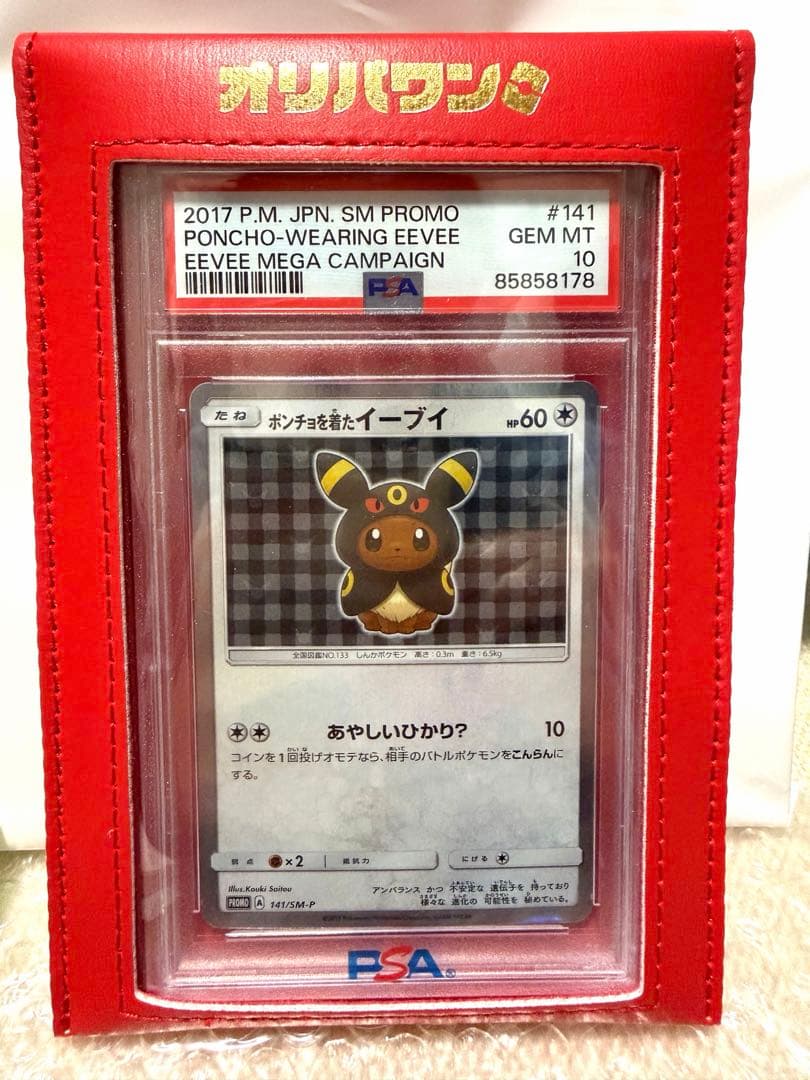 めいめいページ ポンチョを着たイーブイ ブラッキー【PSA10】