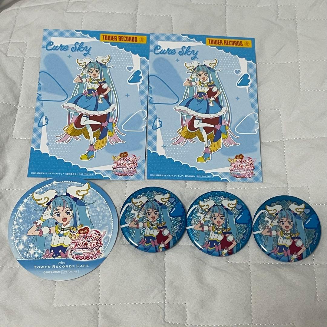 タワレコ スカイ 缶バッジ カード コースター