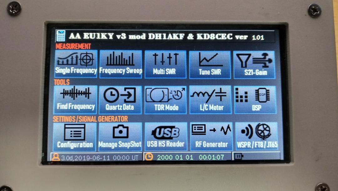 アンテナアナライザー EU1KY v3