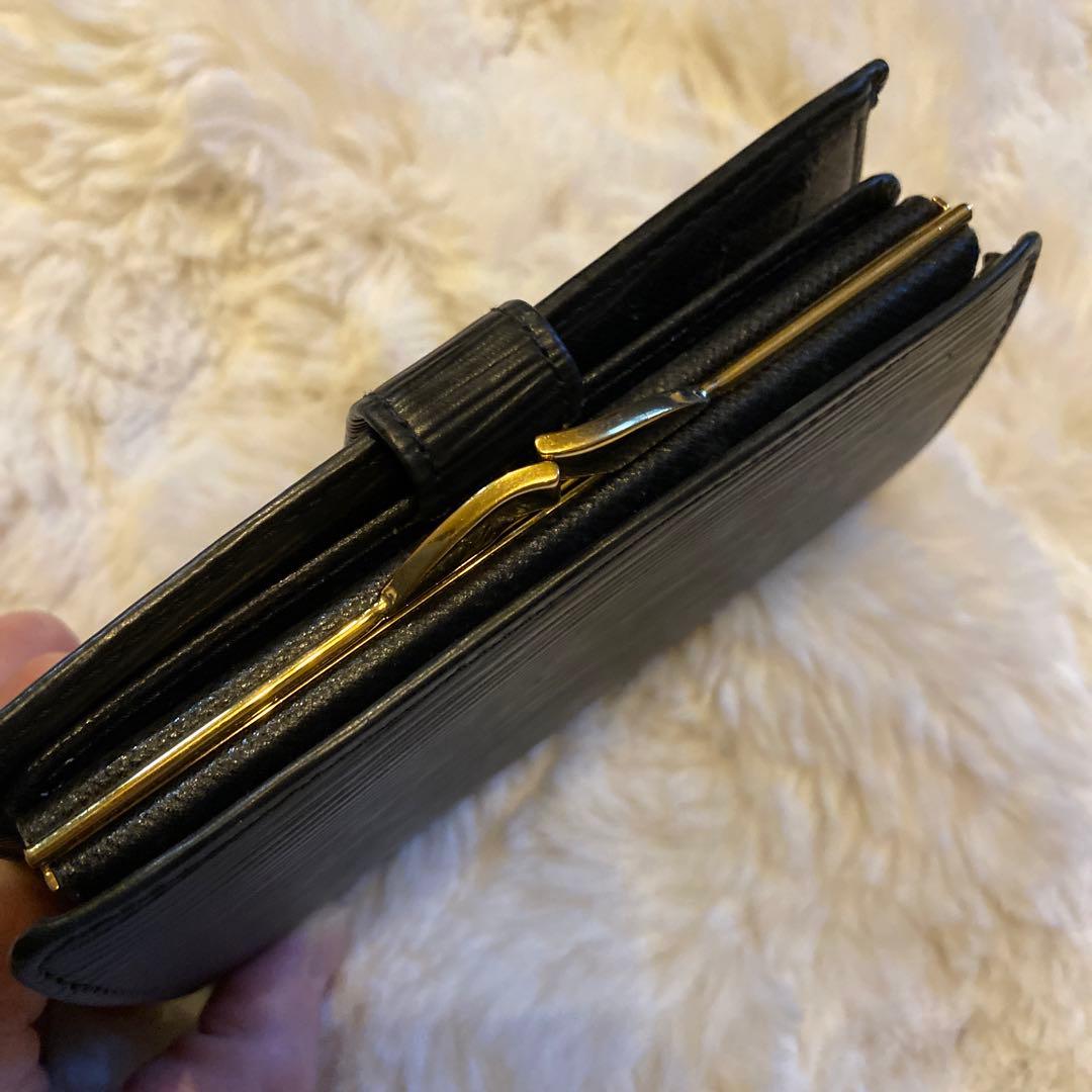 ルイヴィトン エピ ポルトモネ ビエ ヴィエノワ 二つ折り財布 がま口 ブラック