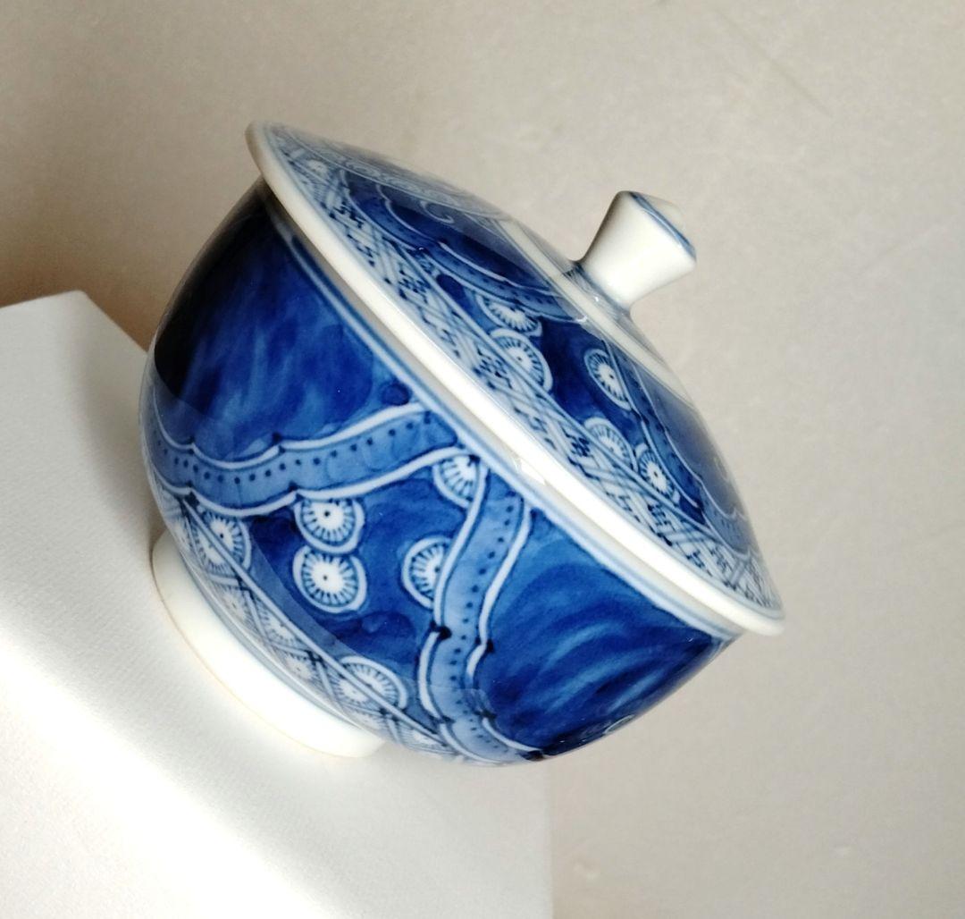 ☆ 九谷長左 山本長左 染付湯呑茶碗