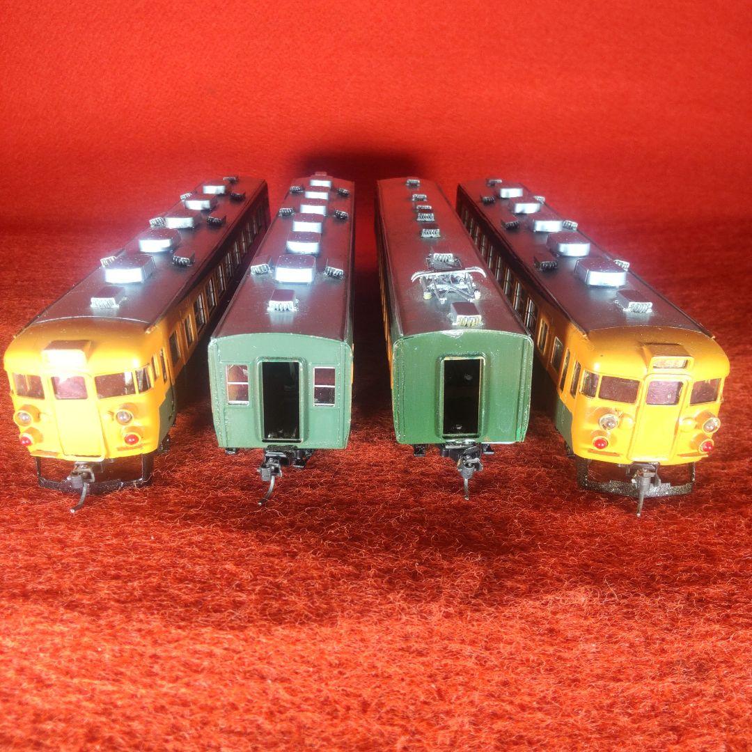 165系、4両セット、動作確認済み、MPギヤ仕様、電気機関車、HOゲージ