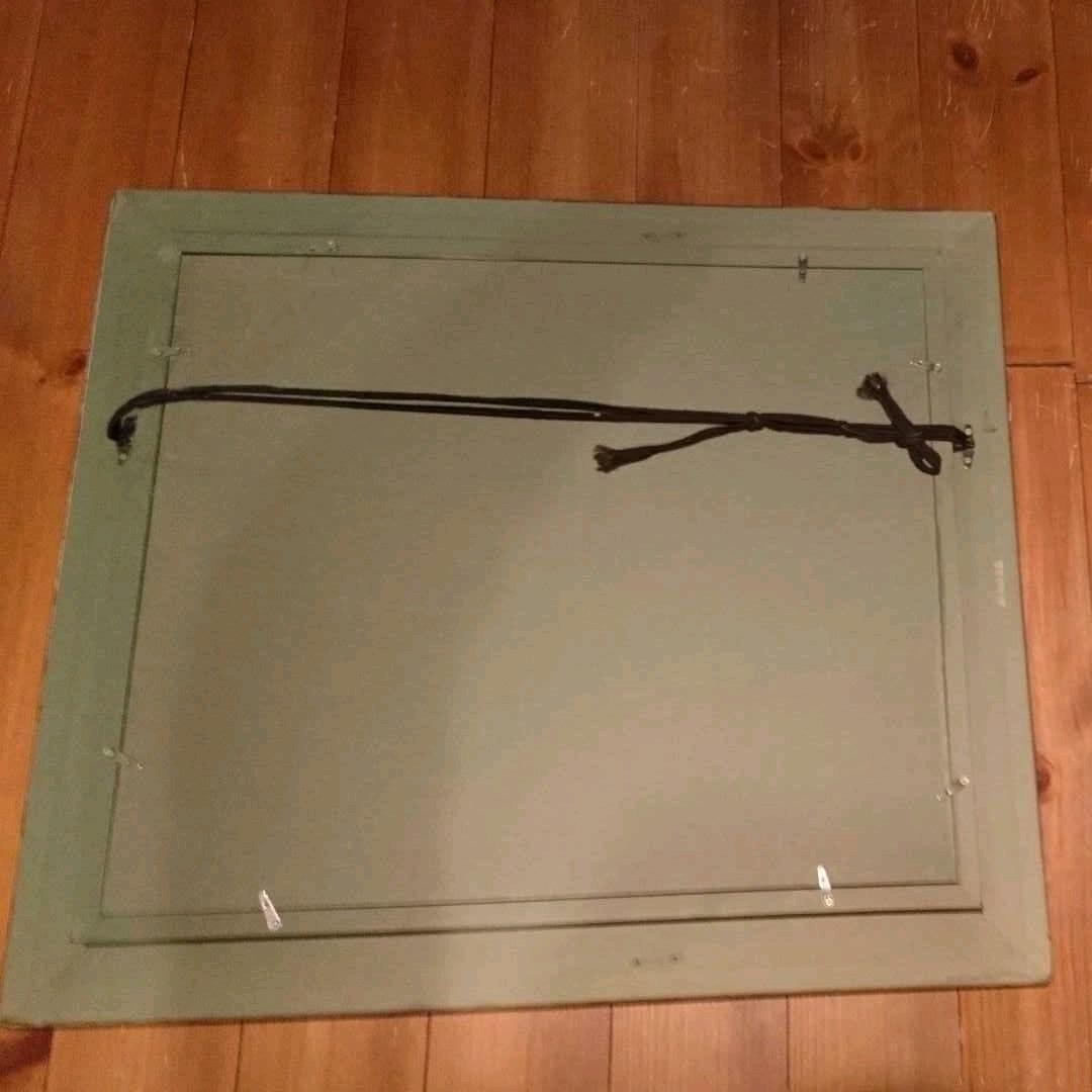 絵画 馬 額装油絵