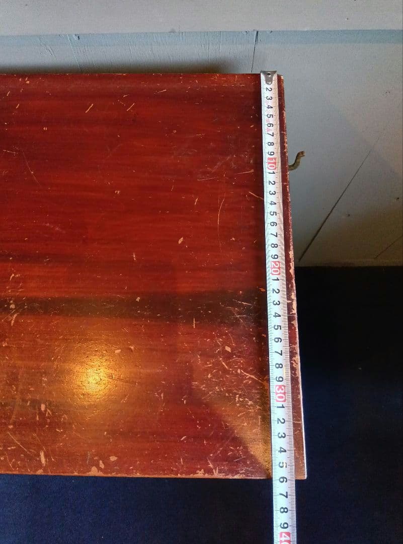 木製書類箱　三段棚　引き出し付き　昭和十一年　レトロ　ヴィンテージ