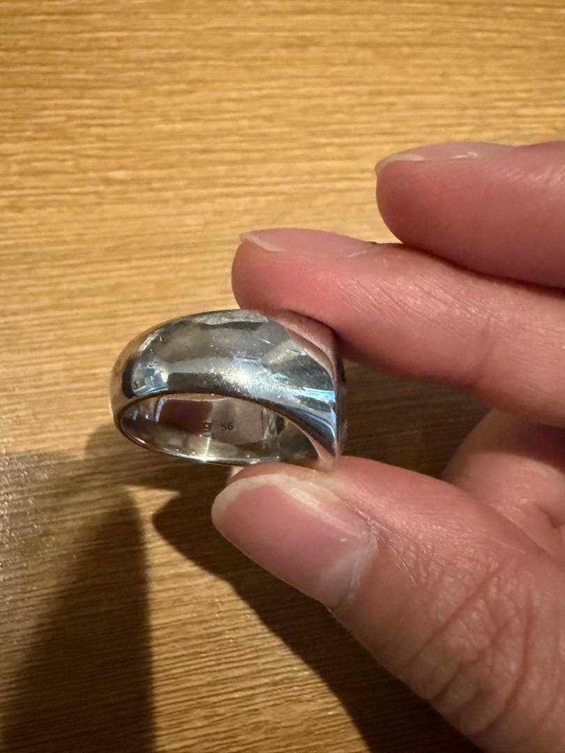 TOMWOOD トムウッド Oval Larvikite リング56