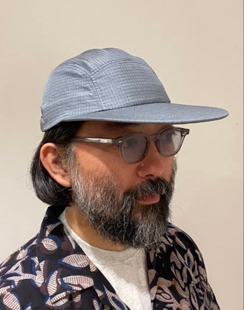 beamsplus ロングビル　グレー 5パネルキャップ