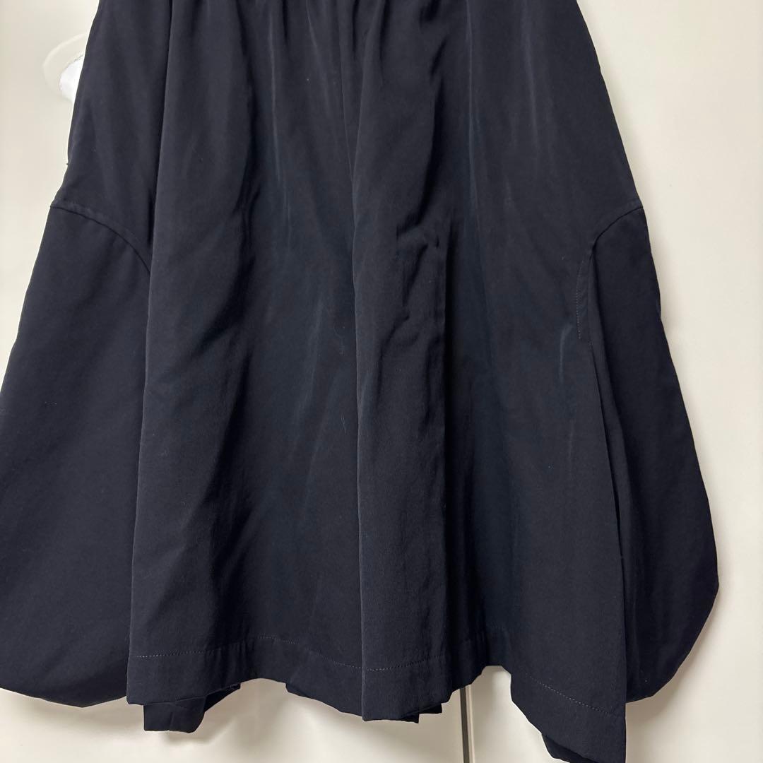 最終処分特価コムデギャルソン ブラックフレアキュロット変形キュロットフリー（S）