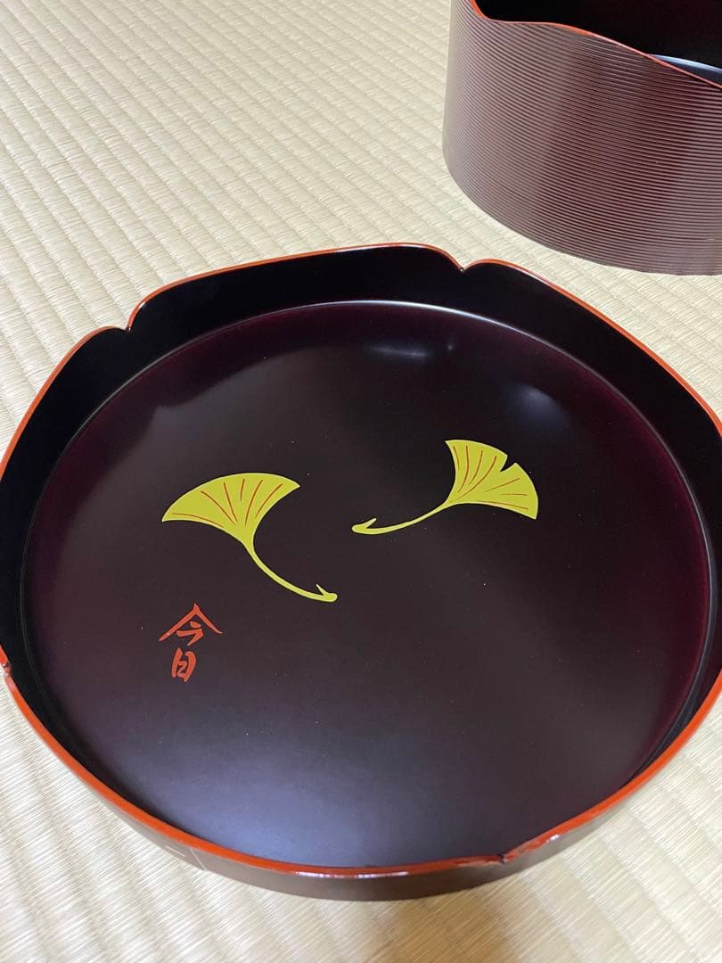 茶道具 裏千家 木製溜塗 千歳盆