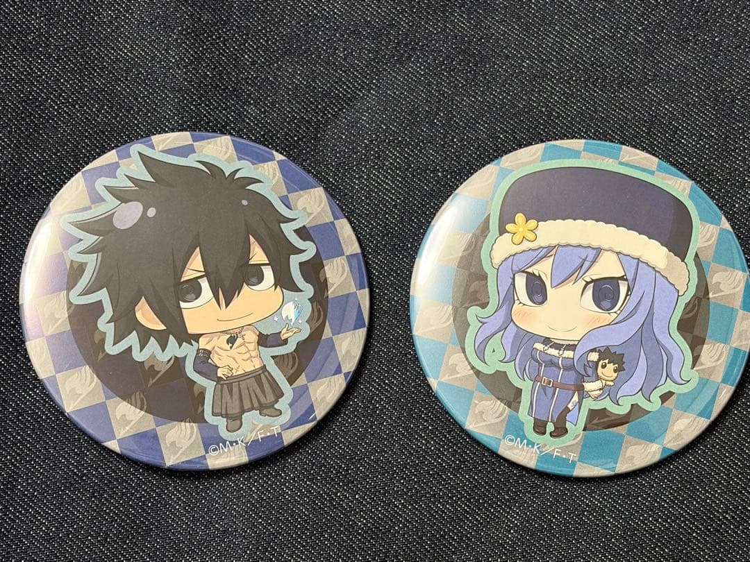 FAIRYTAIL フェアリーテイル グレイ ジュビア 缶バッジ 冬コミ限定