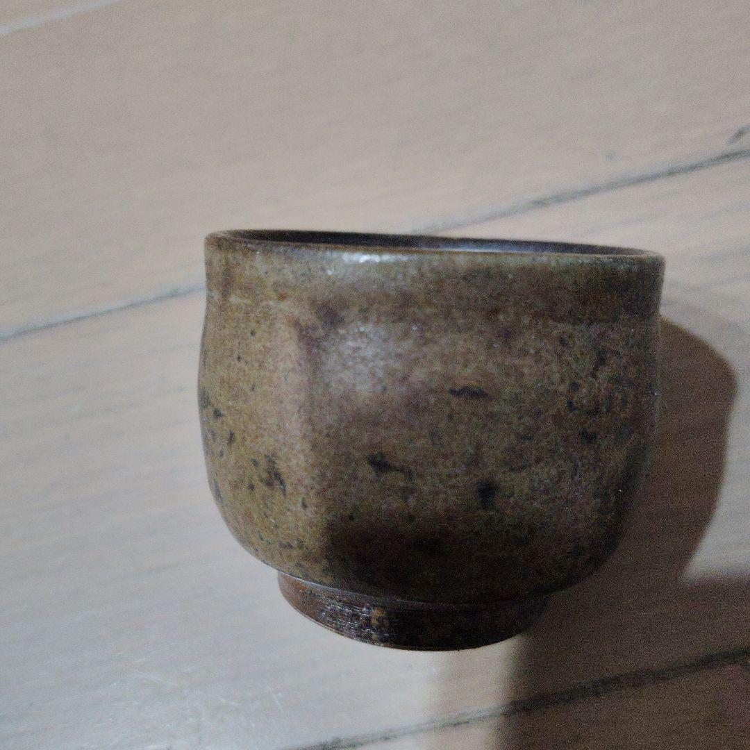 備前焼　閑谷窯　陶器 赤茶色 小型 陶芸作品 木箱付き