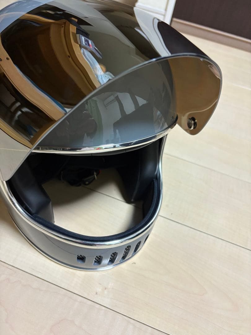 ホライゾンランプヘルメットXL　グレー DOT規格 ミラーシールド