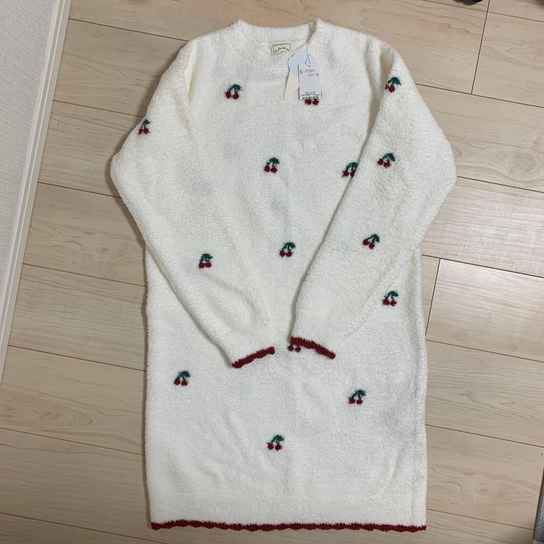 新品タグ付き ジェラートピケ チェリー ジャガードワンピース