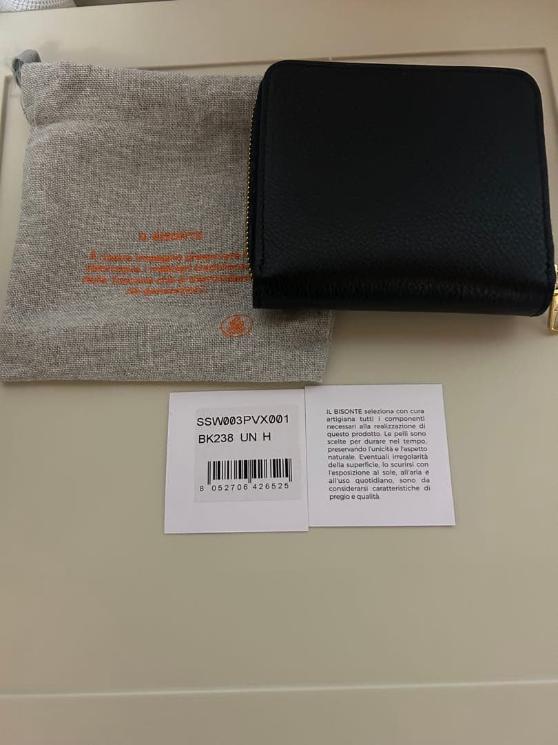 IL BISONTE 財布 BK238 UNブラック レザー ブラック