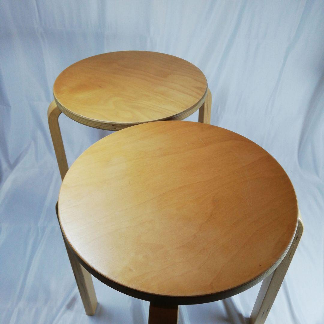 【オールドイケア・廃盤品】IKEA FROSTA スツール 2個セット 木製