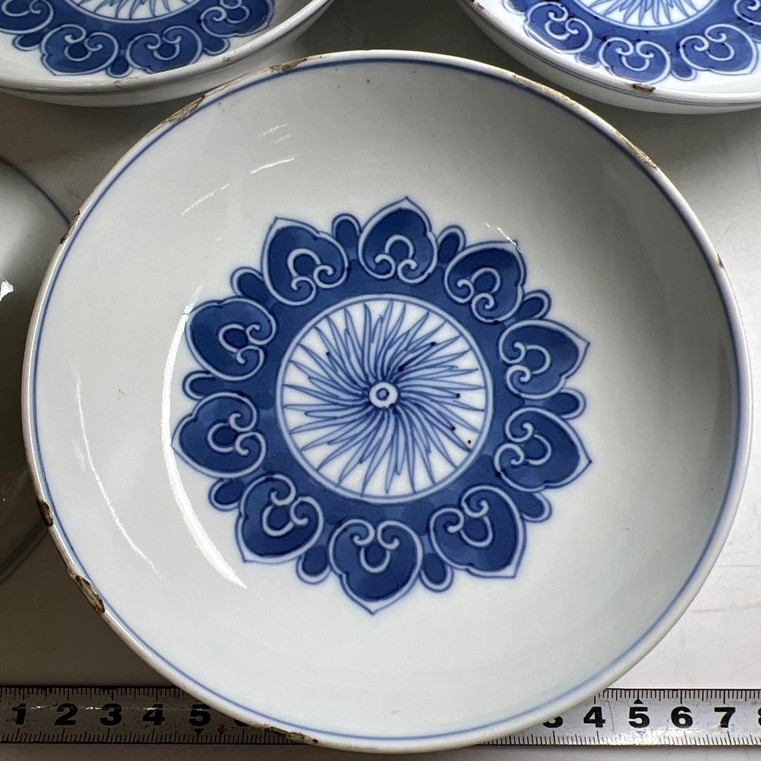中国清時代　雅在銘　古染付青花鉢10客　木箱付　東Y7-0821⭐︎2Fトコエ