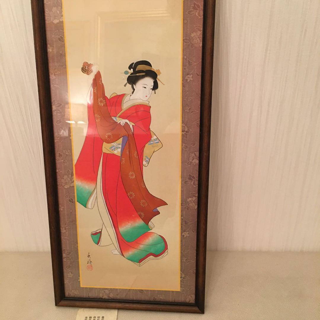 年賀の舞　小西春玲　版画