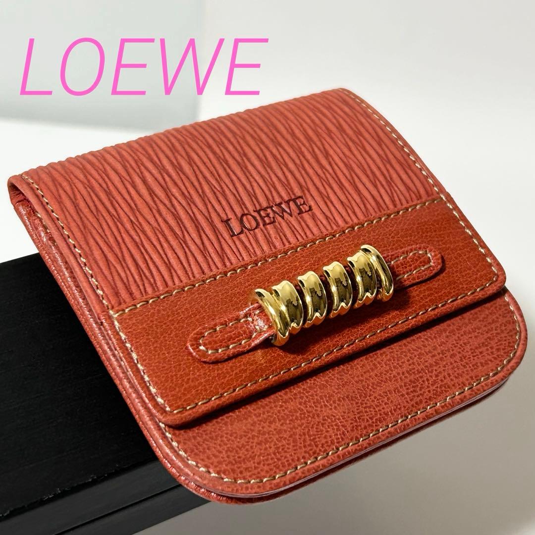 未使用品 LOEWE ロエベ ベラスケス レザー ケース パース