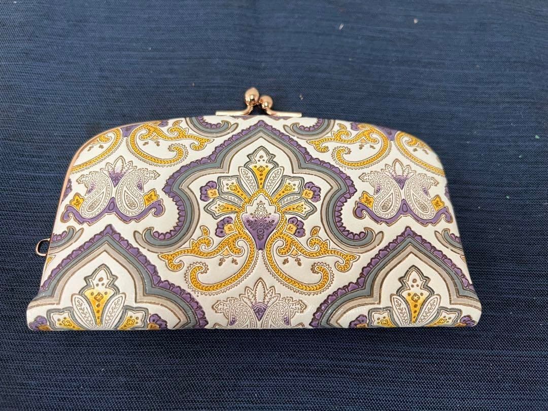 【新品 未使用】希少 H.P.France 水金の文庫革 錦紗