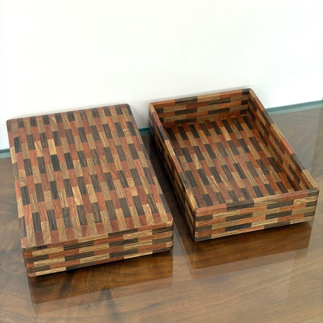 伝統工芸 寄木細工　箱 / ボックス 総無垢