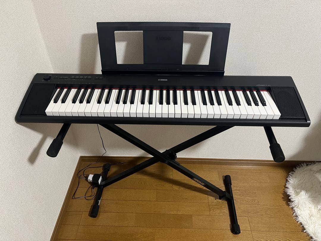 Yamaha 61鍵盤 電子ピアノ X型スタンド付き