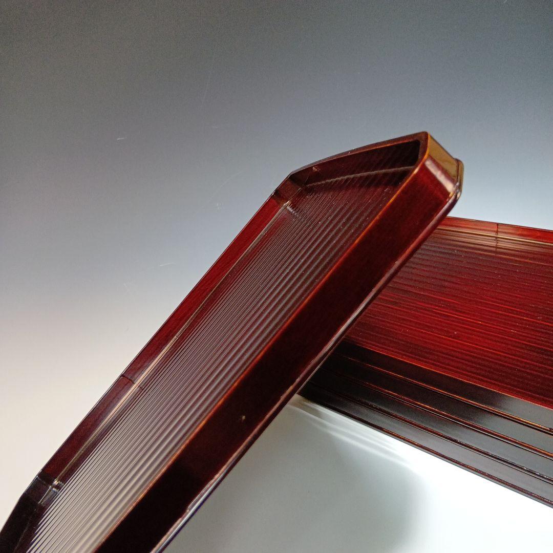 値下げ京都漆器　横長膳5枚　共箱