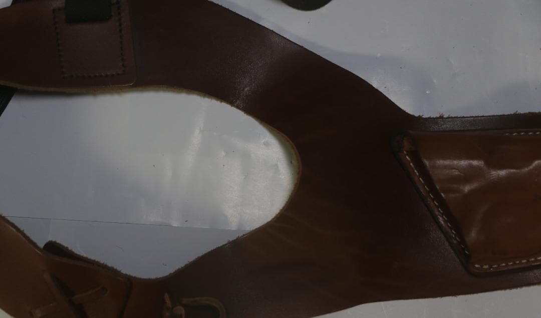 超貴重MGC ワルサーPPK用バーンズ・マーチンショルダーホルスター茶革　未使用