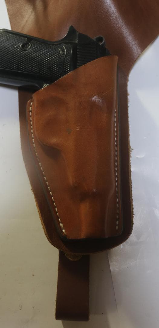 超貴重MGC ワルサーPPK用バーンズ・マーチンショルダーホルスター茶革　未使用