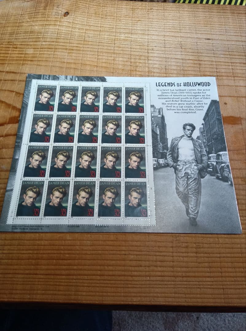 有名人の古い切手、未使用。