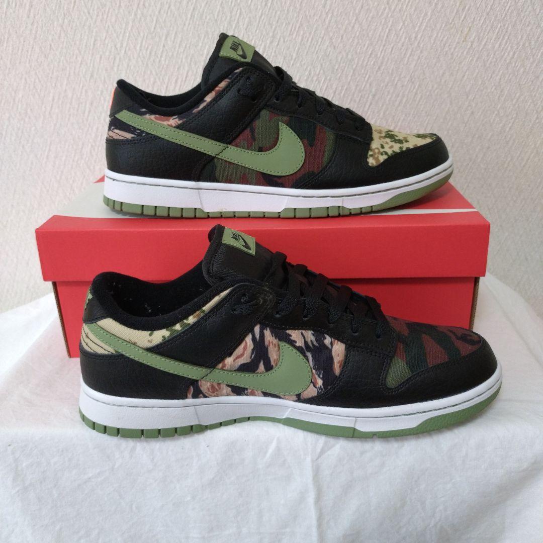 NIKE DUNK LOW SE BLACK MULTI CAMO　28cm