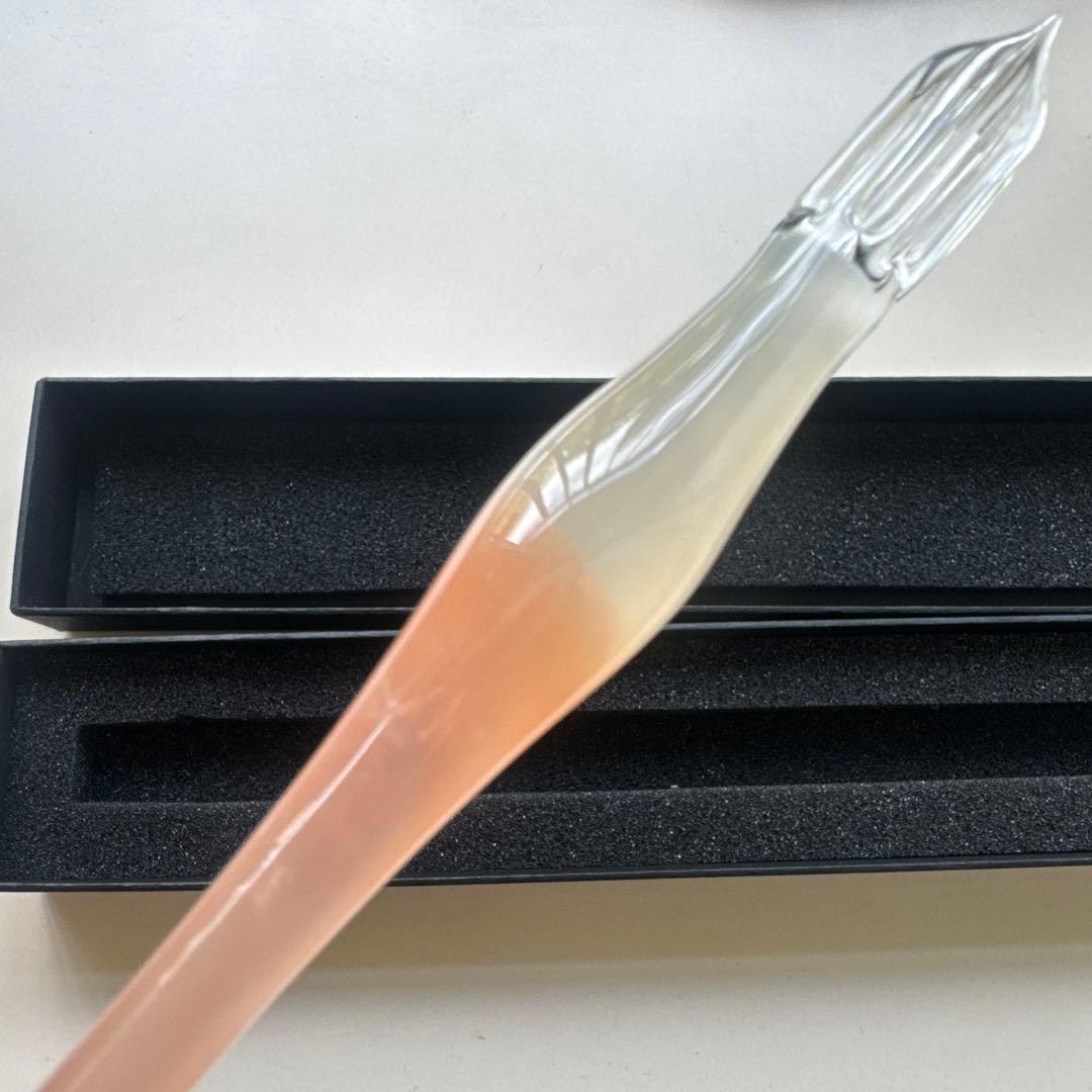 aun ガラスペン【新品未使用】 灯す　オレンジ（M）