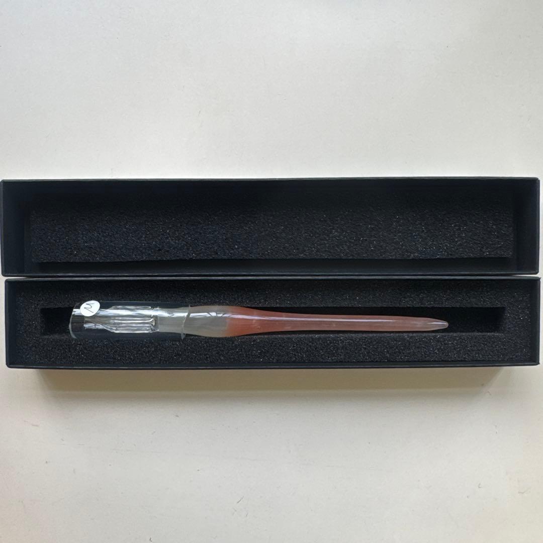 aun ガラスペン【新品未使用】 灯す　オレンジ（M）