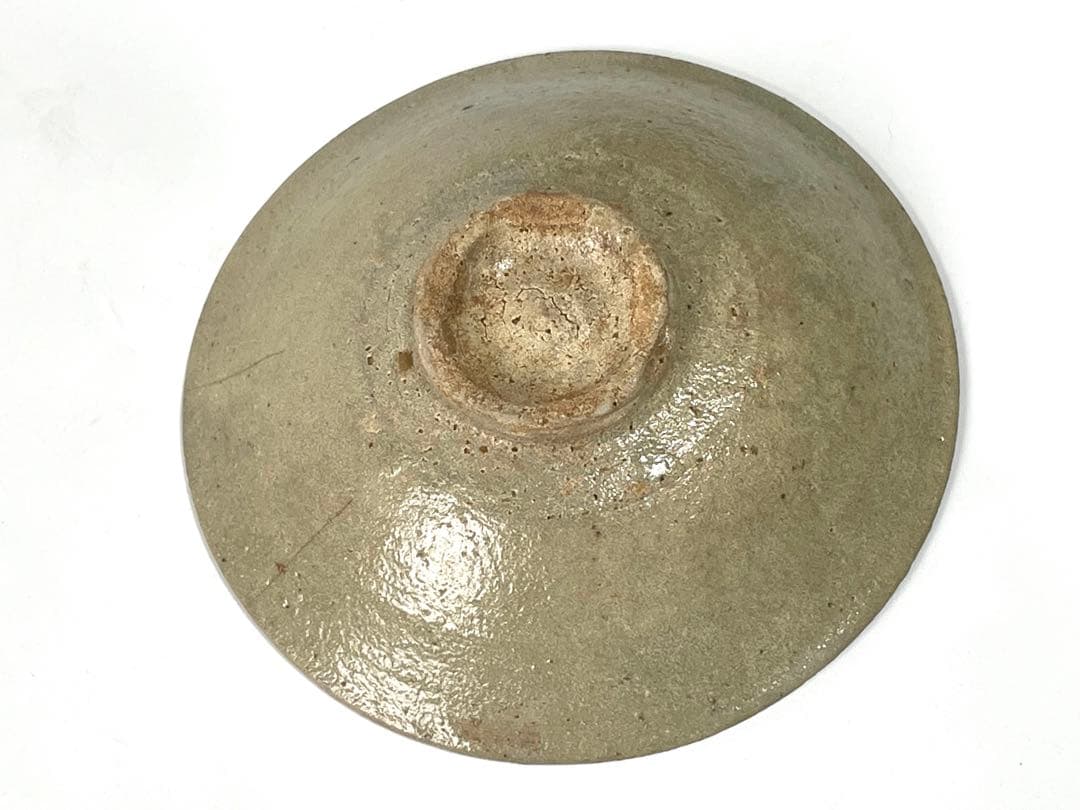 骨董　アンティーク　高麗青磁　李朝　堅手　平茶碗　抹茶碗　皿