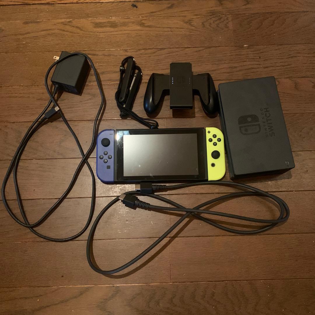 Nintendo Switch 本体 ブルー&イエロー 動作問題なし 付属品付き