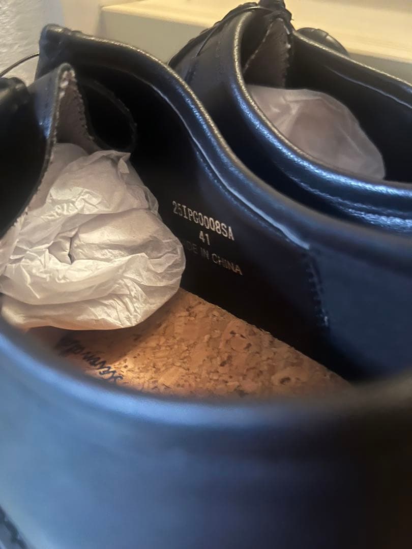 靴 playground PG Steven Alan BLACK LEATHER