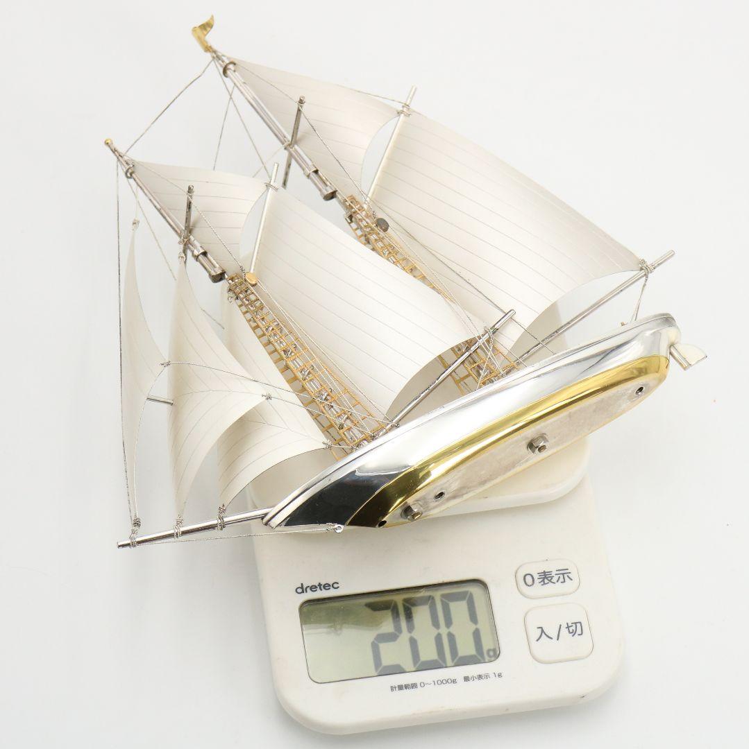 武比古製 銀製帆船置物 SILVER985刻印 約200g　GR955　GK1