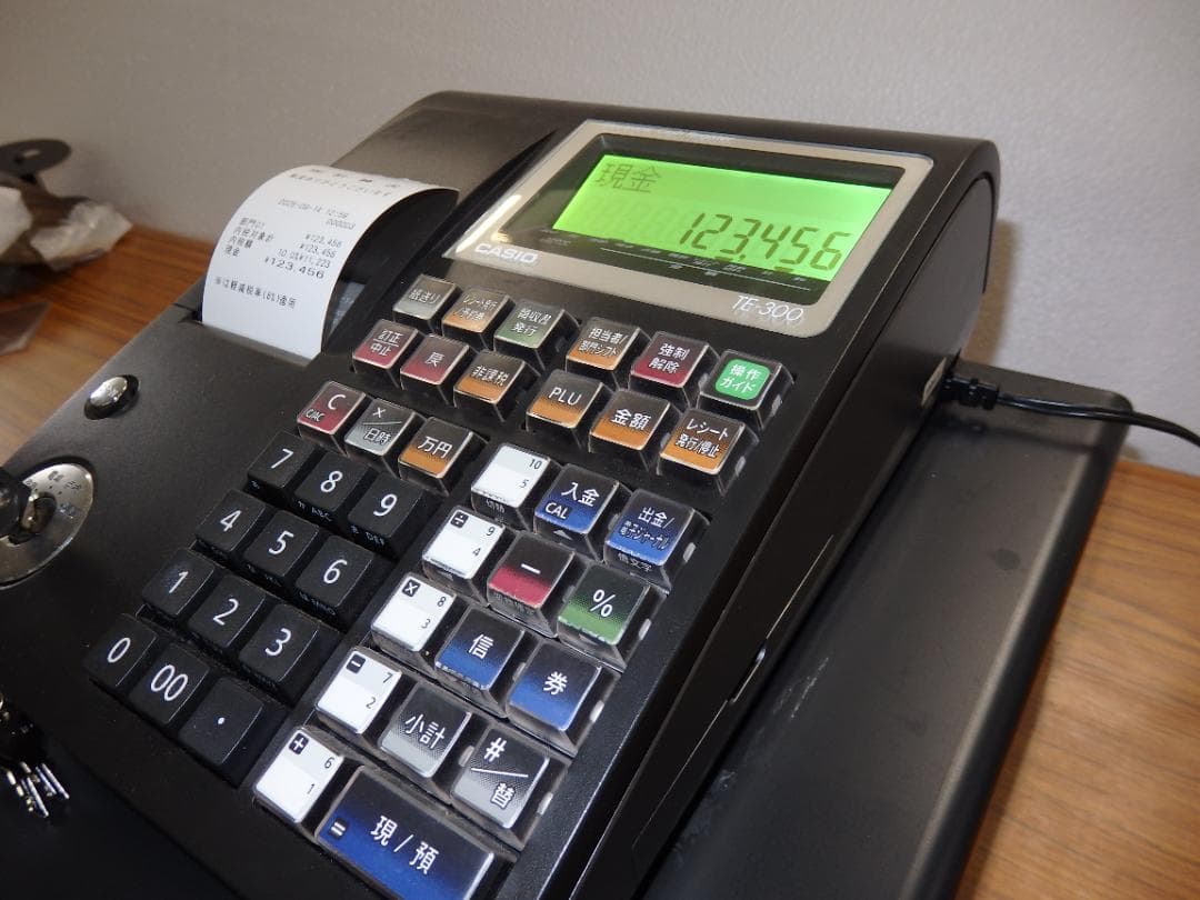 設定無料 CASIO TE-300-BK A4サイズ レジスター 250914