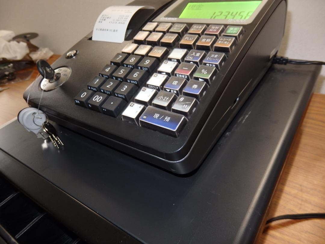 設定無料 CASIO TE-300-BK A4サイズ レジスター 250914