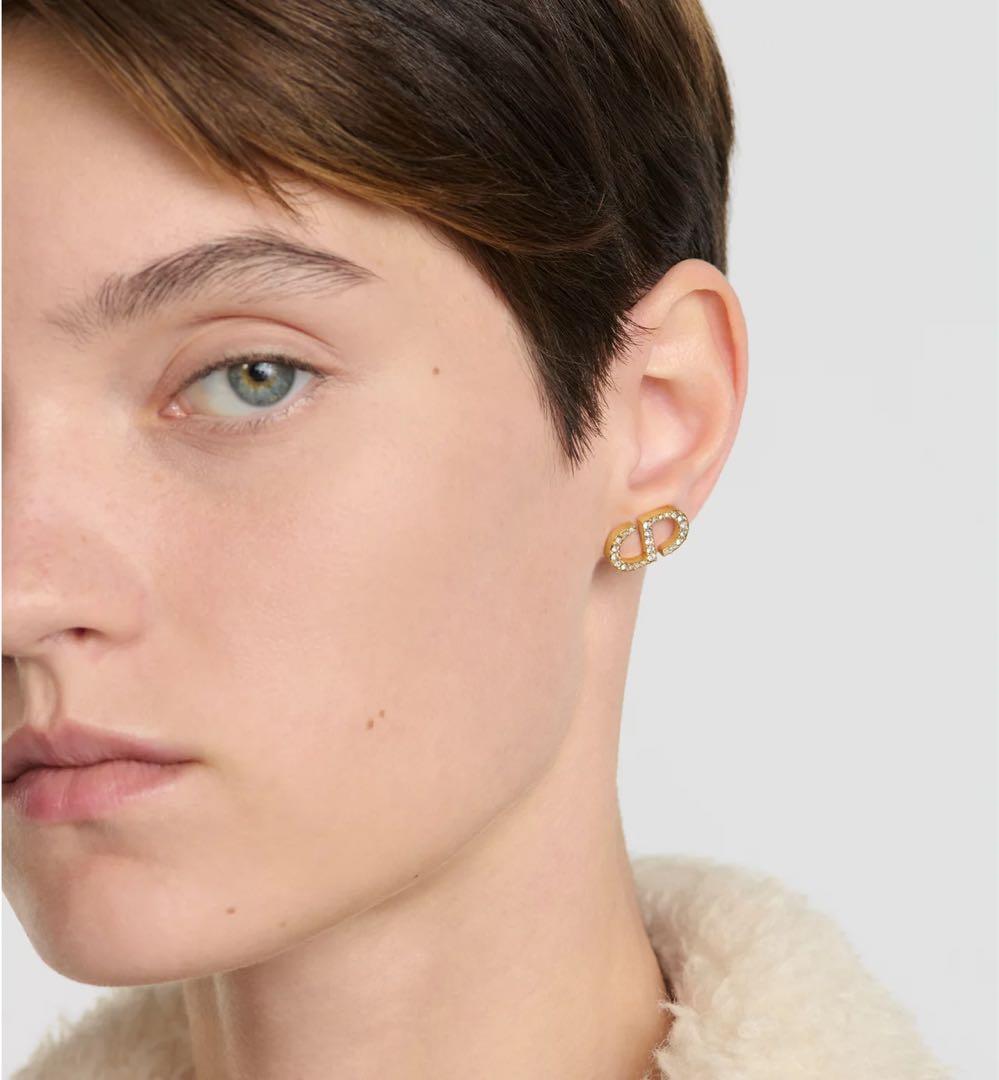 Dior Petit CD スタッドピアス ゴールド