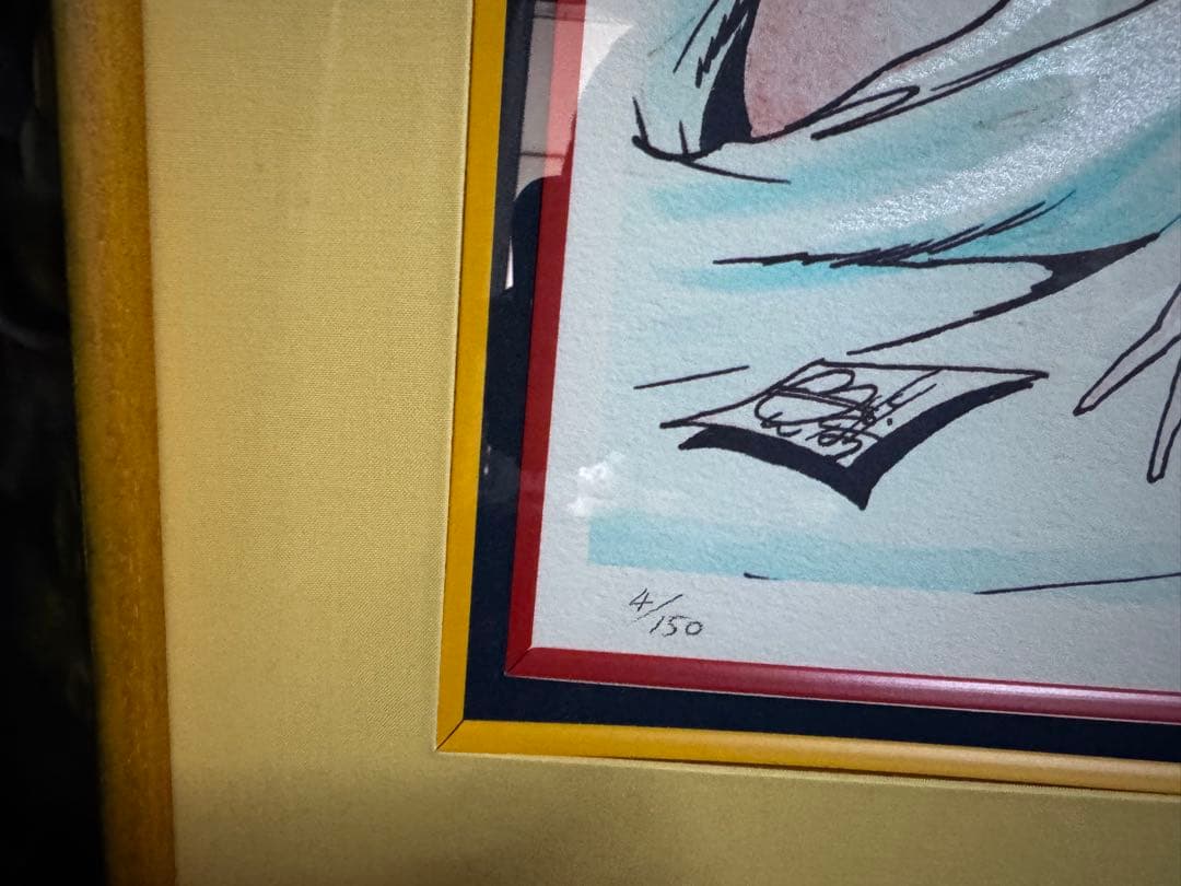 レア貴重●ルパン三世 版画・ジークレー モンキー・パンチ先生サイン証明書付 額装