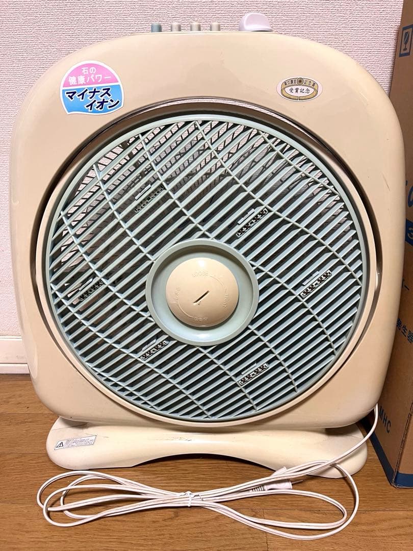 新林の滝 マイナスイオン発生 扇風機 NW-38 取扱説明書・外箱あり