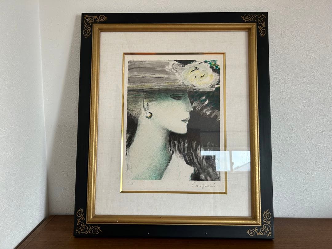 カシニョール Cassigneul「プロフィール」リトグラフ