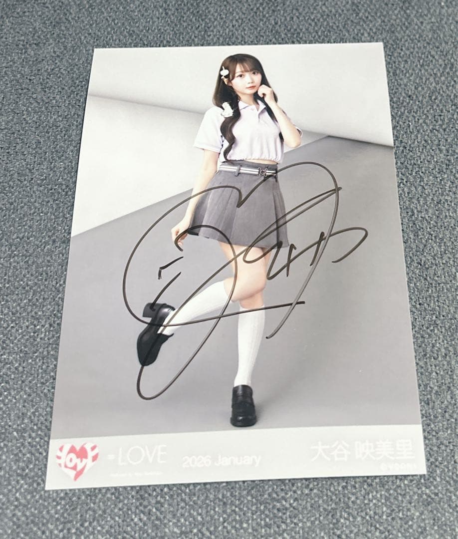 イコラブ大谷映美里　直筆